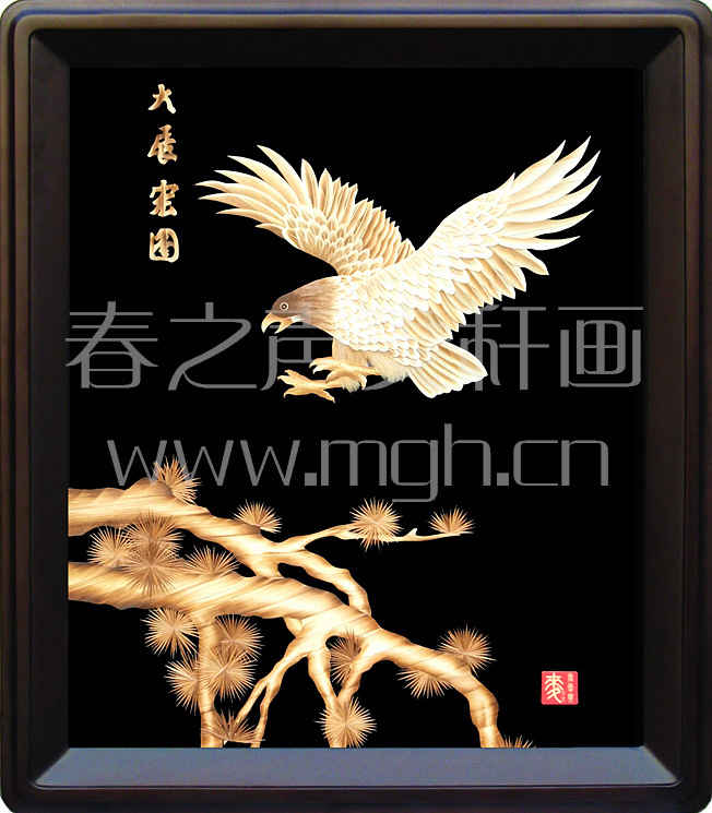 麦秆画厂家春之声介绍客厅适合挂什么画?