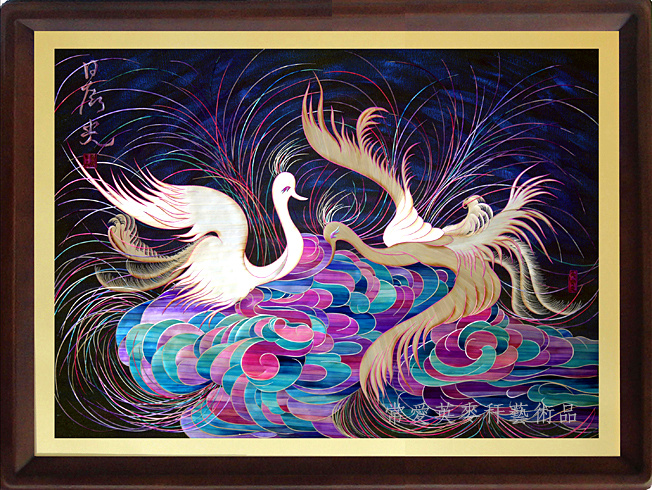 <晨光>麦秆画