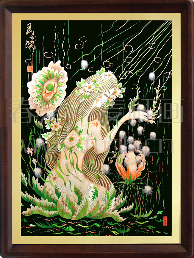 <灵唤>麦秆画