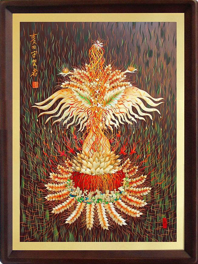 <麦田守望者>麦秆画
