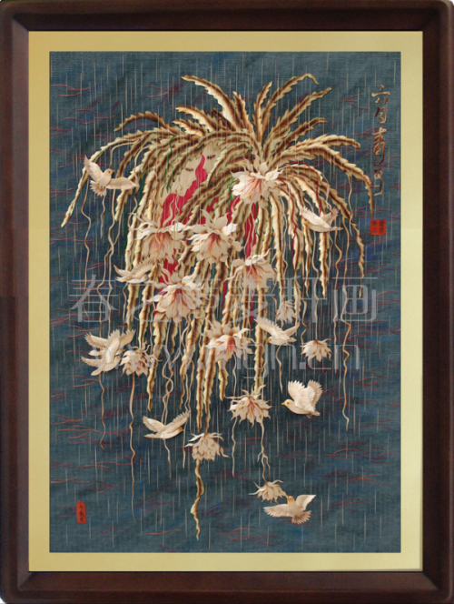 <六月青鸟>麦秆画