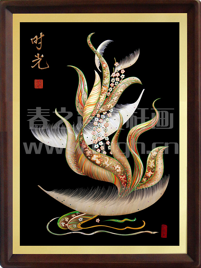 <时光>麦秆画
