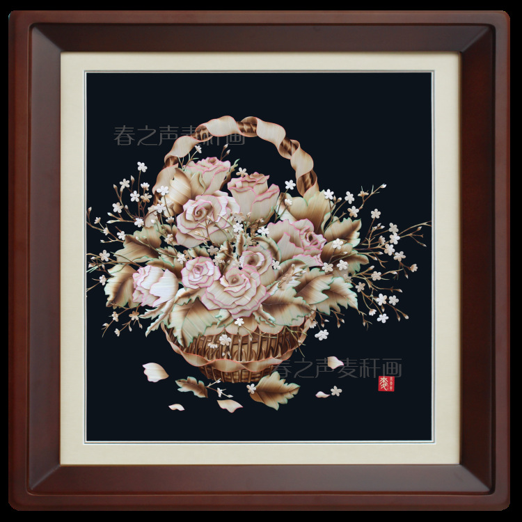 装饰画麦秆画超凡脱俗
