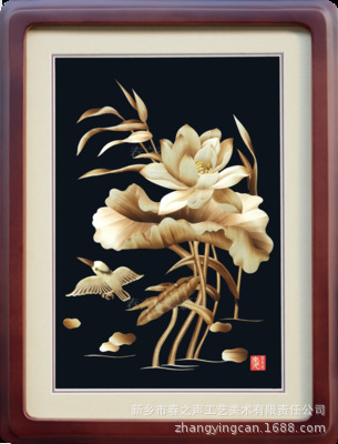 装饰画麦秆画夏风