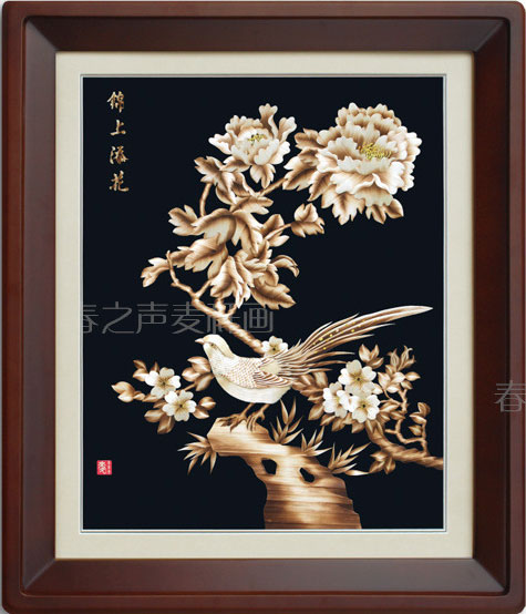 麦秆画装饰画锦上添花